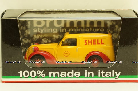 Fiat 1100 E Furgone Shell GP Italy 1958, Brumm 1:43