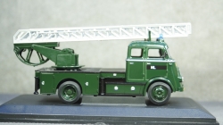 DAF A1600 fire engine NL 1962 darkgreen, Yat Ming 1:43
