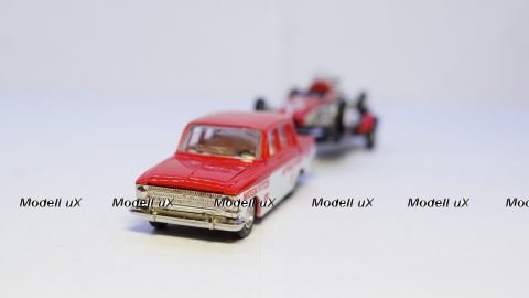 Москвич 412 с прицепом и Москвичом Г-5, GModel 1:43