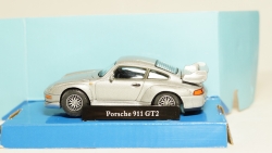 Porsche 911 GT2 серебристая, Cararama 1:43