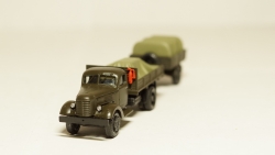 Зис 150 борт с грузом + прицеп с грузом, темный, Herpa 1:87 