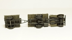 Зис 150 борт с грузом + прицеп с грузом, темный, Herpa 1:87 