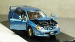 Subaru Impreza WRX STI metallic-blue, MotorMax 1:24