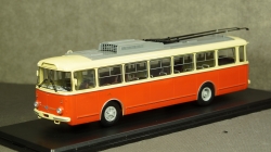 Троллейбус Skoda-9TR, 1961, красно-бежевый, SSM4044, SSM 1:43
