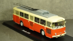 Троллейбус Skoda-9TR, 1961, красно-бежевый, SSM4044, SSM 1:43