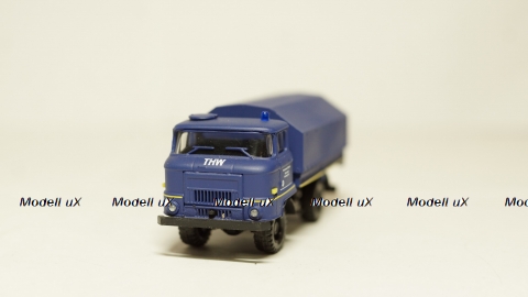 IFA wl50 синяя, кузов с тентом, THW, Herpa/КУМ 1:87 