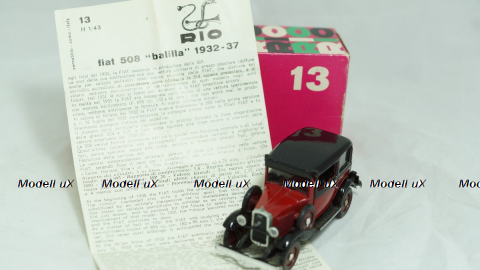 Fiat 508 balilla 1932-1937, RIO #13 1:43