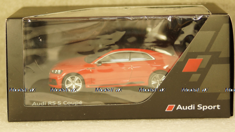  Audi RS 5 Coupe 2017 red, 5011715031, Spark 1:43