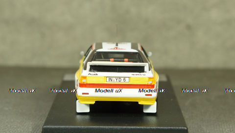 Audi Quattro, No.1, HB Audi team, Rallye New Zealand, W.Rohrl/C.Geistdorfer 1984, Trofeu 1:43