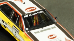 Audi Quattro, No.1, HB Audi team, Rallye New Zealand, W.Rohrl/C.Geistdorfer 1984, Trofeu 1:43
