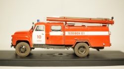 Газ - 53А  АЦ-30 со следами эксплуатации, Modellux 1:43