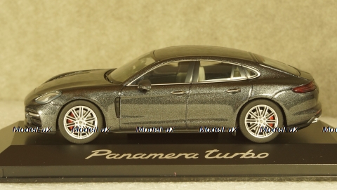 Porsche Panamera Turbo (2. Gen.) 2016 dark grey, Herpa 1:43