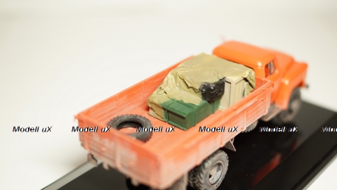 Газ 53Ф со следами эксплуатации и грузом, 1:43