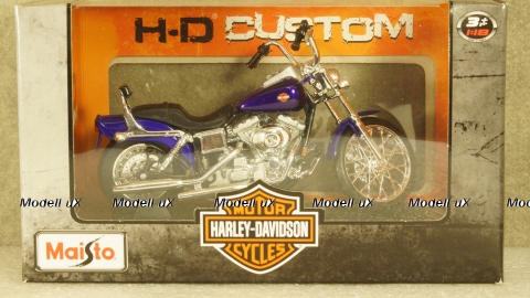 Harley Davidson FXDWG Dyna Wide Glide 2001 metallic dark plum, Maisto 1:18