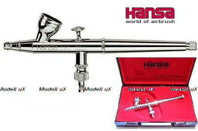 Аэрограф Hansa 281 chrome 212814 (конусное сопло 0,2 мм)