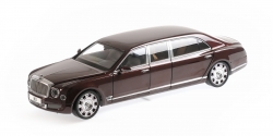 Bentley Mulsanne Grand Limousine By Mulliner 2017 Light Claret Over Claret, ALM830603, Almost Real 1:18