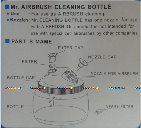 Емкость для промывки аэрографа Tagor TG300B