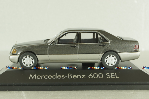 Mercedes-Benz 600 SEL (W140) 1991, grey, 070043, Herpa, 1:43