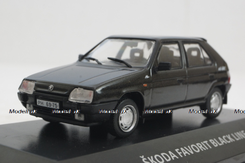 Skoda Favorit Black Line, KALEIDOSKOP SKODA (DeAgostini) 1:43
