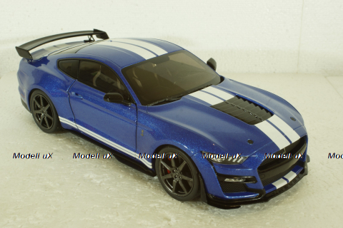 Ford Mustang Shelby GT 500 Fast Track bluemetallic/white, 1805901, Solido 1:18