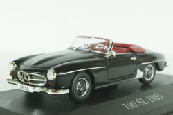 Mercedes 190SL, (R121), 1955 black, Altaya 1:43
