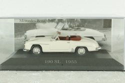Mercedes 190SL, 1955 (R121), white, Altaya 1:43