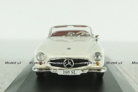 Mercedes 190SL, 1955 (R121), white, Altaya 1:43