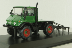 Mercedes Unimog U406 1977, green, Тракторы: история, люди, машины №137, Hachette 1:43