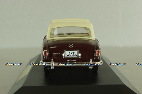 Mercedes 220 S Ponton (W180) 1956, dark red, 4325, Faller 1:43 
