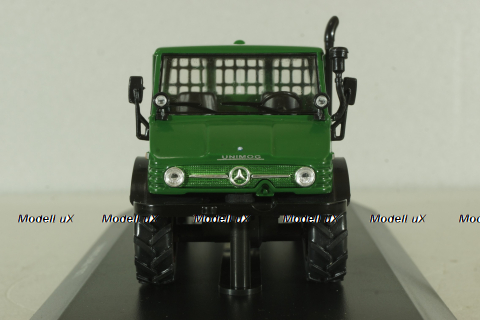 Mercedes Unimog U406 1977, green, Тракторы: история, люди, машины №137, Hachette 1:43