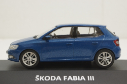 Skoda Fabia III, blue, KALEIDOSKOP SKODA (DeAgostini) 1:43