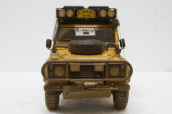 Land Rover Defender 110 Rally Camel Trophy 1993 Dirty Version, ALM810309, Almost Real 1:18