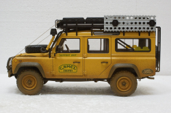Land Rover Defender 110 Rally Camel Trophy 1993 Dirty Version, ALM810309, Almost Real 1:18