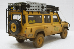 Land Rover Defender 110 Rally Camel Trophy 1993 Dirty Version, ALM810309, Almost Real 1:18