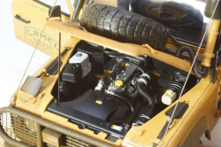Land Rover Defender 110 Rally Camel Trophy 1993 Dirty Version, ALM810309, Almost Real 1:18