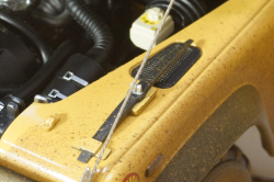 Land Rover Defender 110 Rally Camel Trophy 1993 Dirty Version, ALM810309, Almost Real 1:18