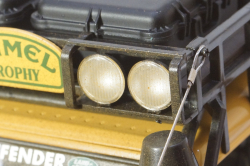 Land Rover Defender 110 Rally Camel Trophy 1993 Dirty Version, ALM810309, Almost Real 1:18