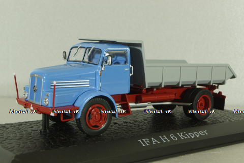 IFA H6 Kipper 1957 dump truck, blue/grey, Atlas 1:43