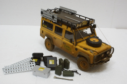 Land Rover Defender 110 Rally Camel Trophy 1993 Dirty Version, ALM810309, Almost Real 1:18