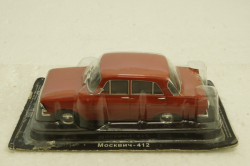 Москвич-412, красный, Автолегенды СССР №41, 1:43 с журналом! (ДЕФЕКТ)
