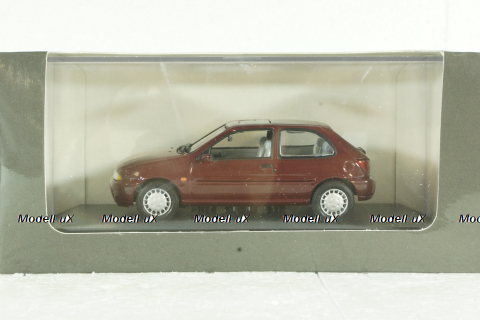 Ford Fiesta 1996 dark red,  Minichamps 1:43