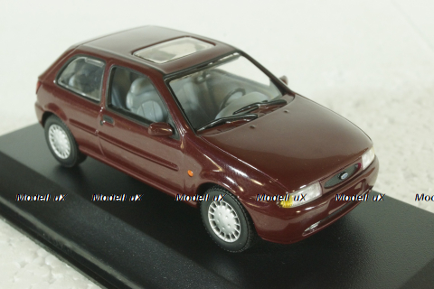 Ford Fiesta 1996 dark red,  Minichamps 1:43