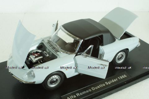 Alfa Romeo 1600 Duetto Spider 1966, blue celeste, 18120002, TOURING 1:18