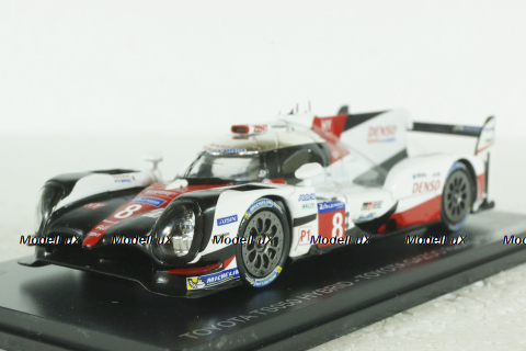 Toyota TS050 Hybrid #8 8th 24h LeMans 2017 Buemi, Davidson, Nakajima, Spark 1:43