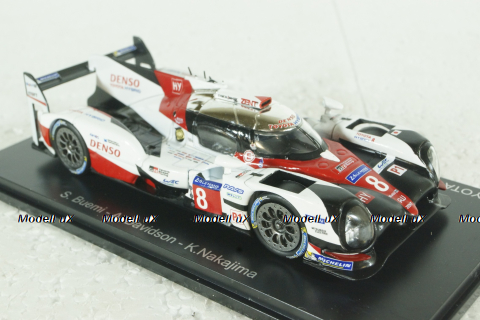 Toyota TS050 Hybrid #8 8th 24h LeMans 2017 Buemi, Davidson, Nakajima, Spark 1:43