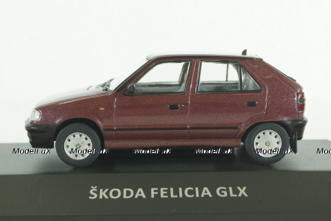 Skoda Felicia dark red, KALEIDOSKOP SKODA (DeAgostini) 1:43