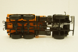 Камаз-4310, АЦ-7 бензовоз хаки/оранжевый, 102859, АвтоИстория 1:43