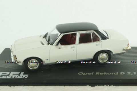 Opel Rekord D 2,1 Liter 1973 white, OPC020, Opel Collection #20 1:43