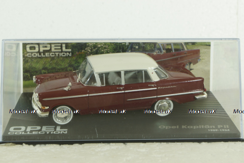 Opel Kapitan PII 1959, red, OPC018, Opel Collection #18 1:43
