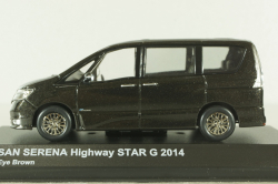 Nissan Serena Highway Star, Gybrid 2014, brown, 03871TB, Kyosho 1:43